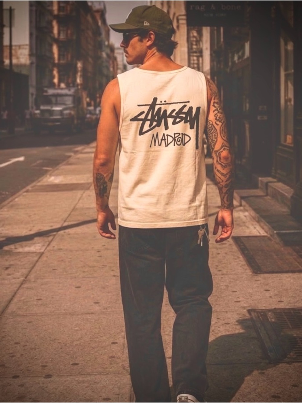 🆕 Stussy stock Madrid Muscle T shirt Stüssy Spain Exclusive Tank Top 🇪🇸